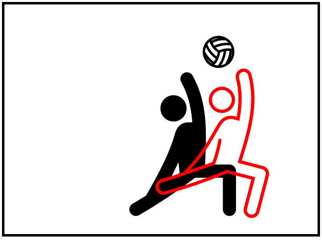 Visual feedback for a phyiscal exercise with a ball